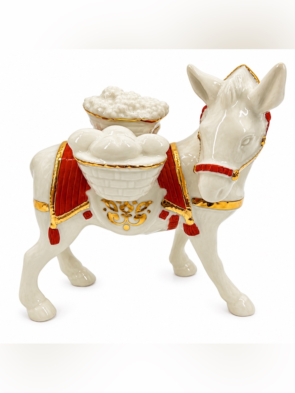 First Blessing Nativity Donkey Figurine 6.25” Christmas Décor Pristine Condition